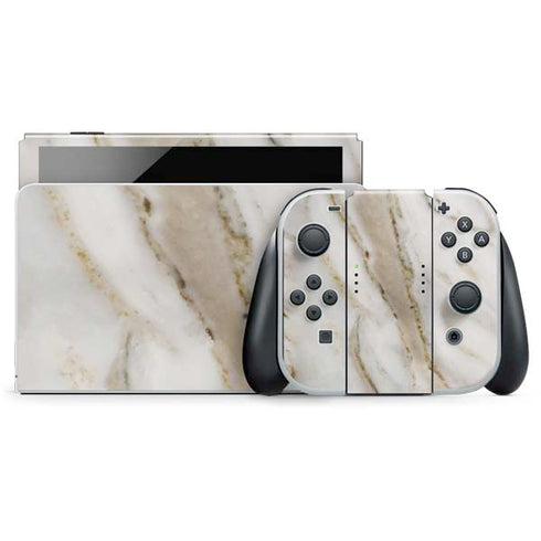 Vanilla Marble Nintendo Switch OLED (2021) Skin